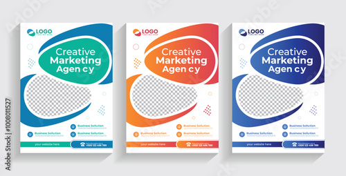modern Corporate business flyer Vector template