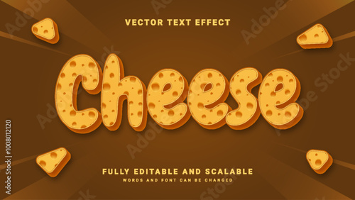 Vector Cheese Editable Text Effect
