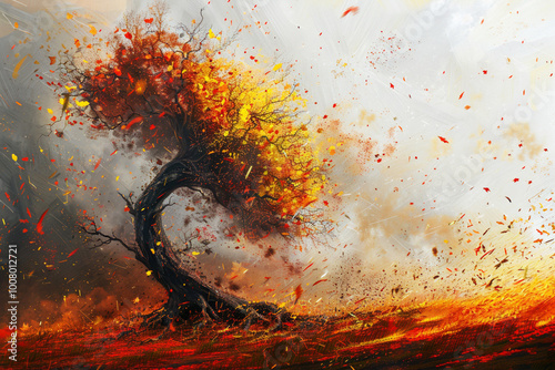 Obraz na płótnie background space, light, fire, sun, texture, illustration, color, night, rain, water, planet, sky, design, volcano, backdrop, w salonie