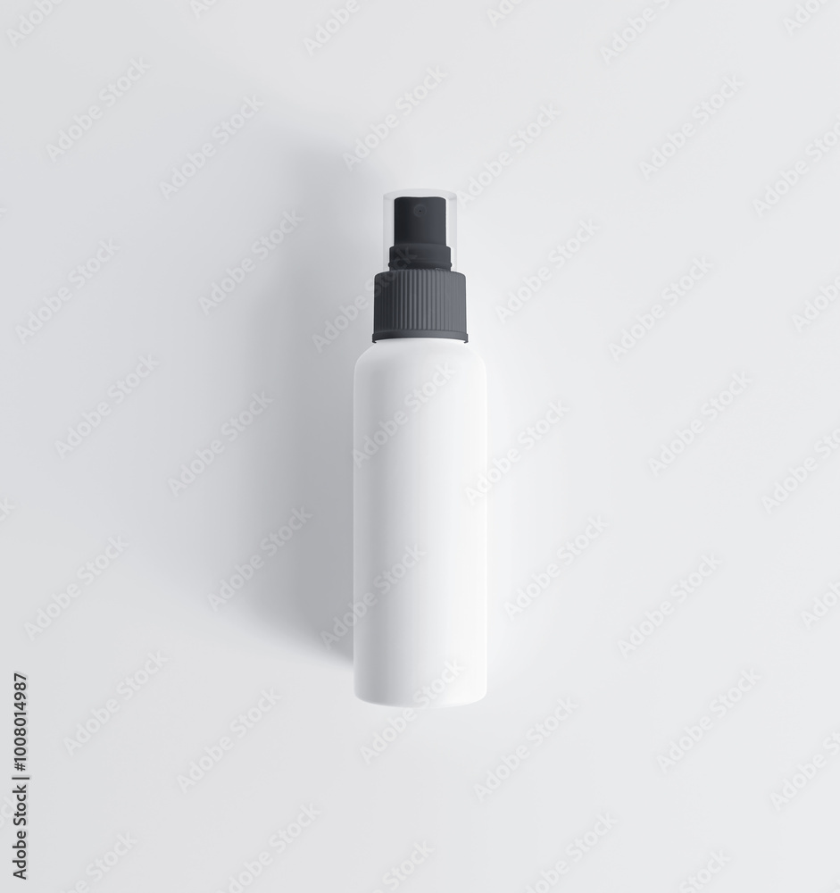 3d render white spray bottle 3d render white spray bottle