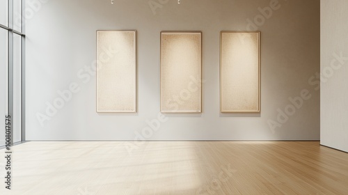 A minimalist art gallery fe...