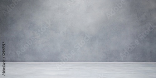 A smooth, gray backdrop wit...
