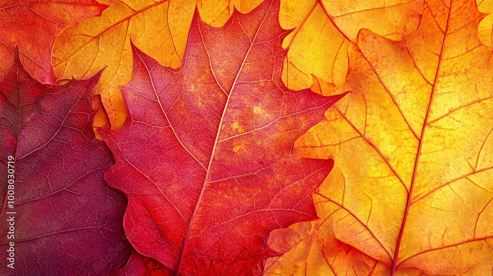 Colorful autumn leaves on a textured surface Colorful autumn leaves on a textured surface