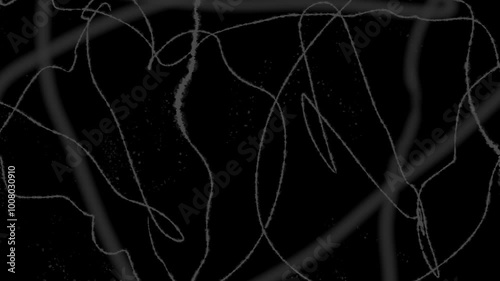 Wallpaper Mural Abstract retro hand-drawn monochromatic video animation loop with scribble overlays on black background Torontodigital.ca