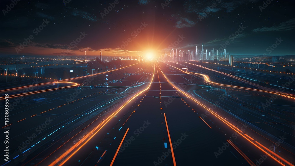 Obraz premium There is a long route to generating stock.