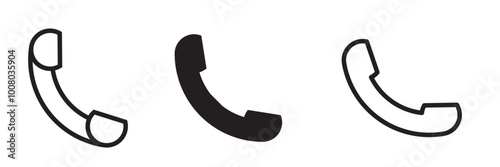 Phone icon vector. telephone symbol vector illustration.  Phone icon set. Call sign. Flat illustration of vector icon on white background. 