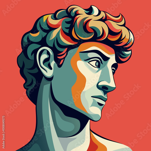 antique statue david or apollo