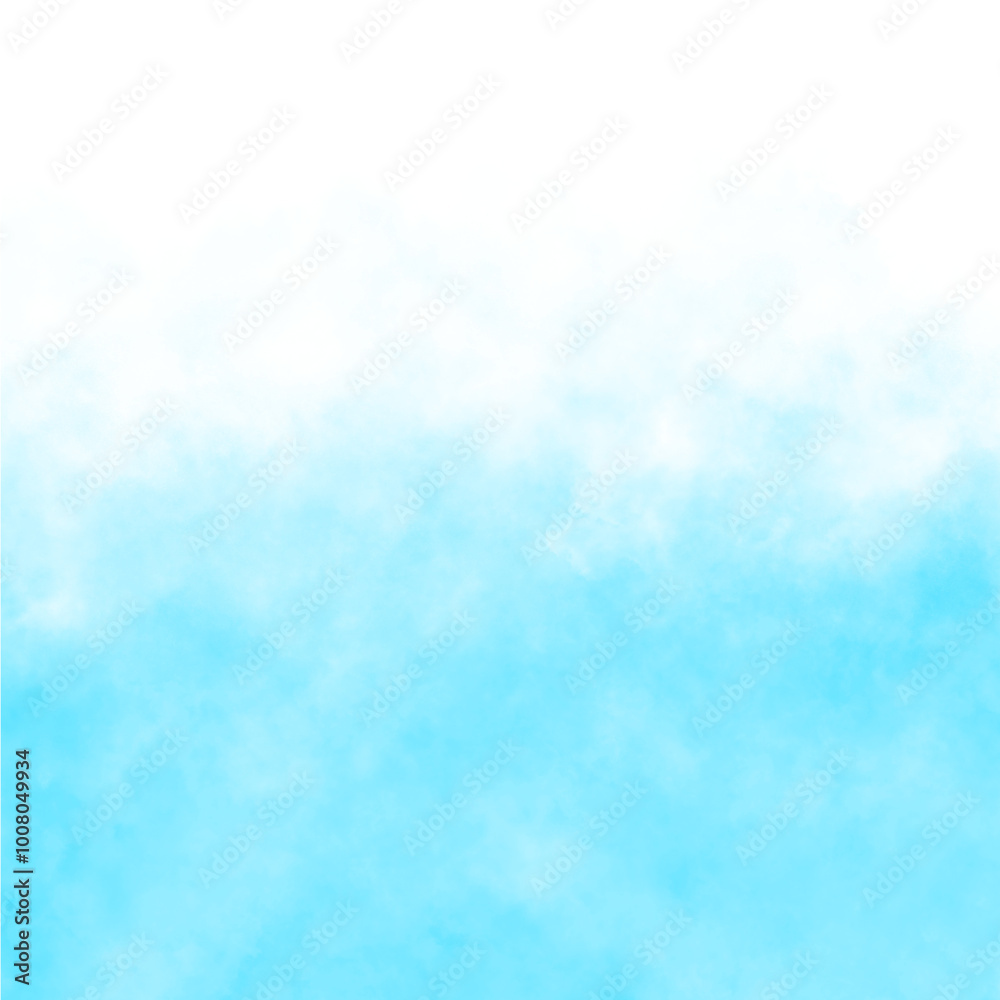 Blue fog texture isolated on transparent background. Steam special effect. Realistic cloud smoke or mist 