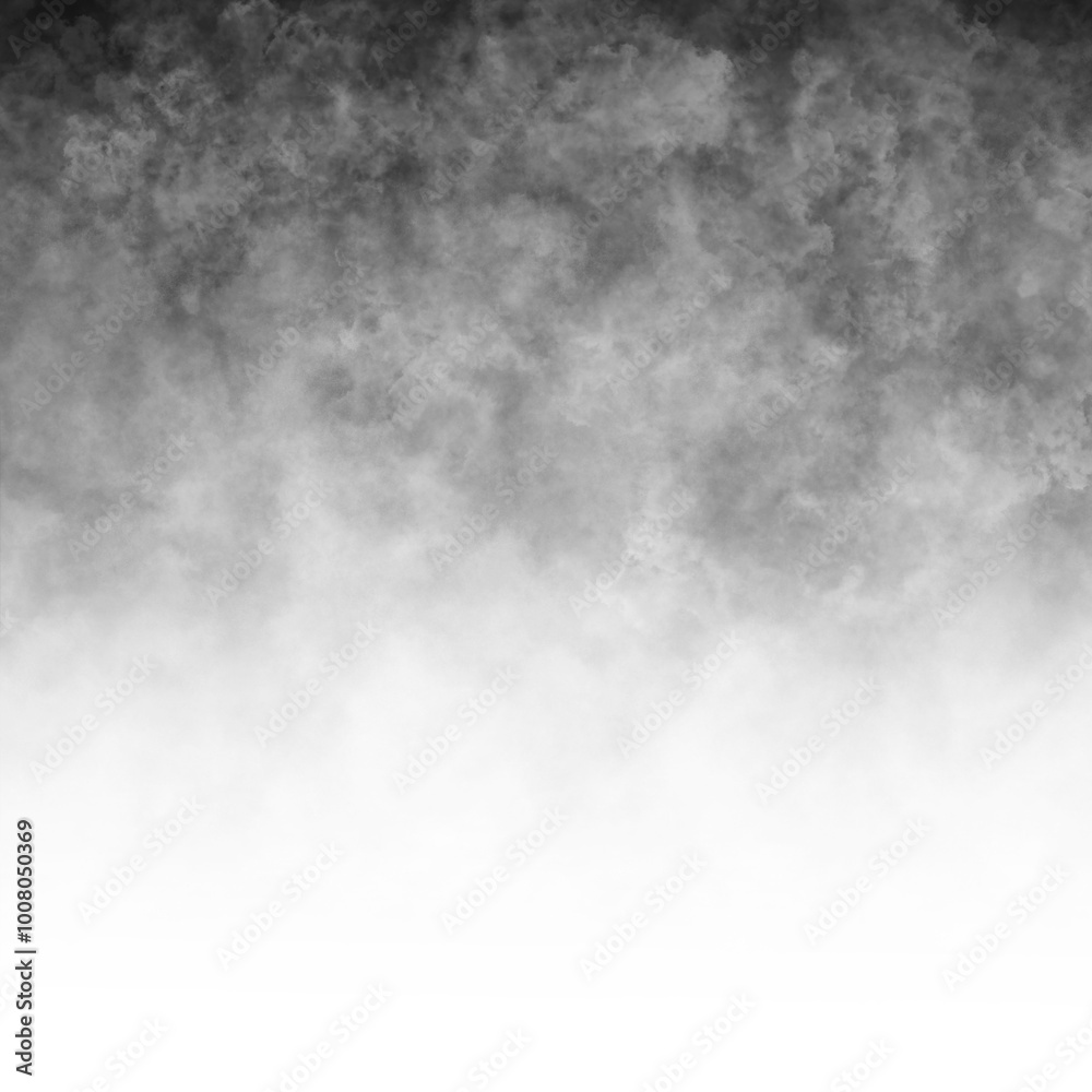 Fototapeta premium Realistic black fog smoke cloud special effect