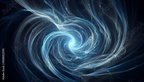 PNG Abstract blue light waves motion