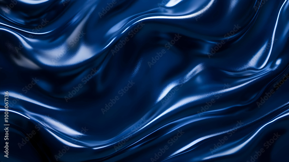 Obraz premium Abstract Blue Wavy Background