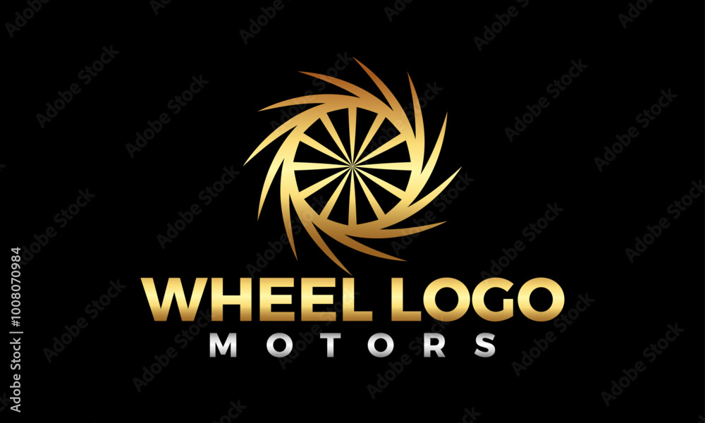 Creative Tire Golden Wheel Logo Design Vector Icon Symbol Illustrations. Multifunctional Logo that can be used in many moving transportation companies automotive business and services. its unique. Creative Tire Golden Wheel Logo Design Vector Icon Symbol Illustrations. Multifunctional Logo that can be used in many moving transportation companies automotive business and services. its unique.