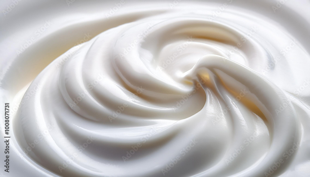 Close up of white natural creamy yogurt. Close up of white natural creamy yogurt.