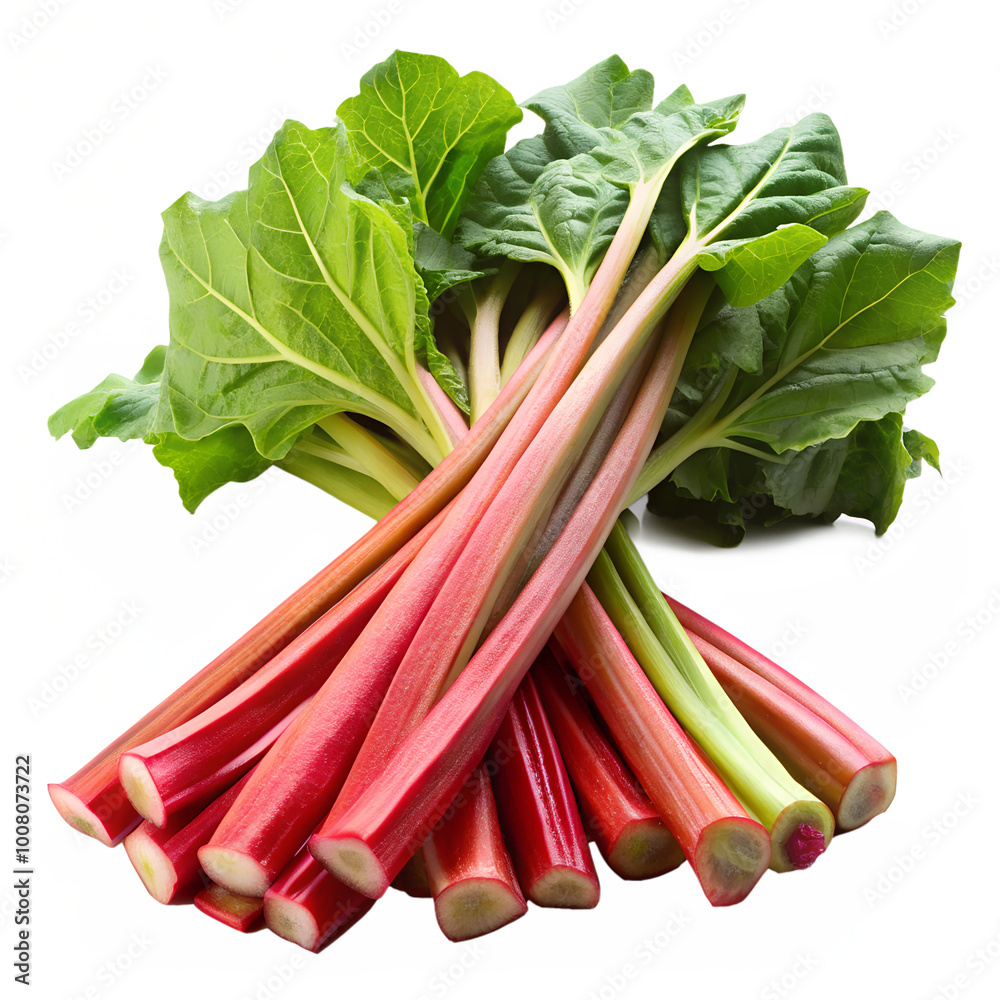 Rhubarb isolated on transparent background Rhubarb isolated on transparent background