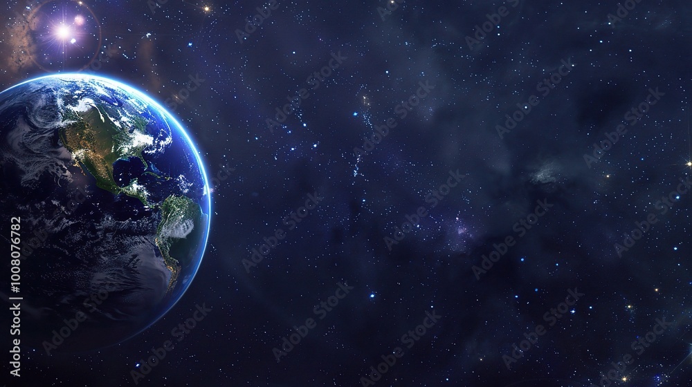 Star Earth Sky - Deep Blue Night Sky Wallpaper Background. A captivating view of the starry sky above Earth, with a deep blue hue creating a mesmerizing and dreamy backdrop Star Earth Sky - Deep Blue Night Sky Wallpaper Background. A captivating view of the starry sky above Earth, with a deep blue hue creating a mesmerizing and dreamy backdrop