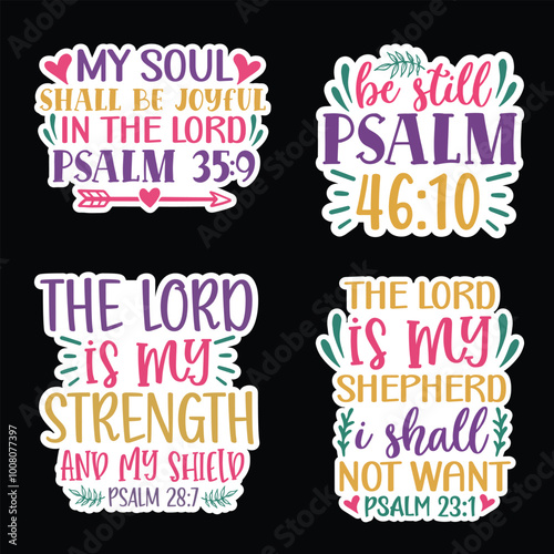 bible verses stickers bundle, bible verses sticker designs bundle, bible verses sticker design