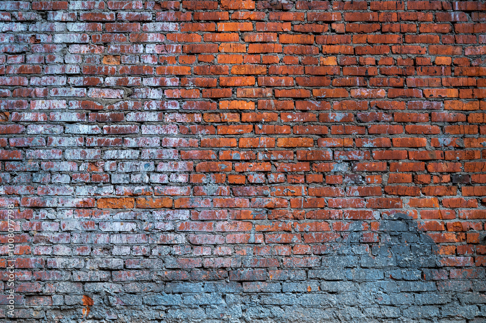 Wall brick texture. Old pattern red stone. Bricks architecture building. Brick wall brown construction. Abstract textured block surface.