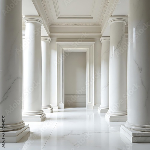 Its classical design, which evokes a sense of elegance and history, and its columns of white marble