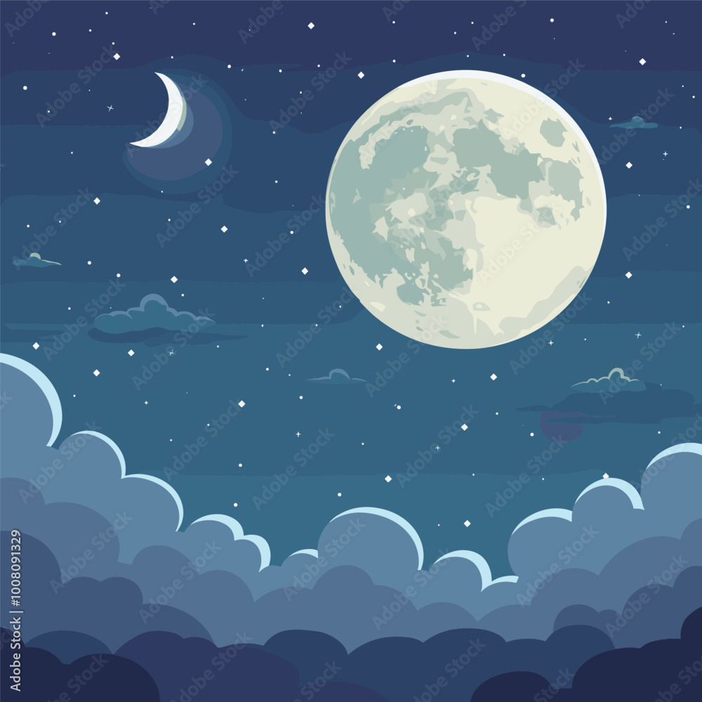 night sky with moon night sky with moon