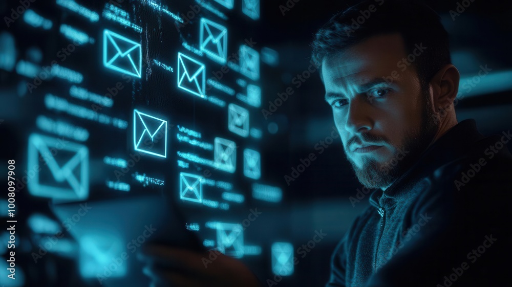 Cybercriminals exchanging emails with fake company identities, BEC scam, business fraud Cybercriminals exchanging emails with fake company identities, BEC scam, business fraud