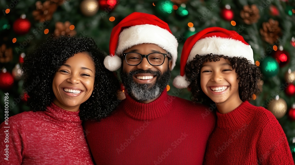 Multigenerational Family Celebrating Together with Joyful Expressions Surrounded by Vibrant Holiday Decorations and Warm Lighting. Multigenerational Family Celebrating Together with Joyful Expressions Surrounded by Vibrant Holiday Decorations and Warm Lighting.