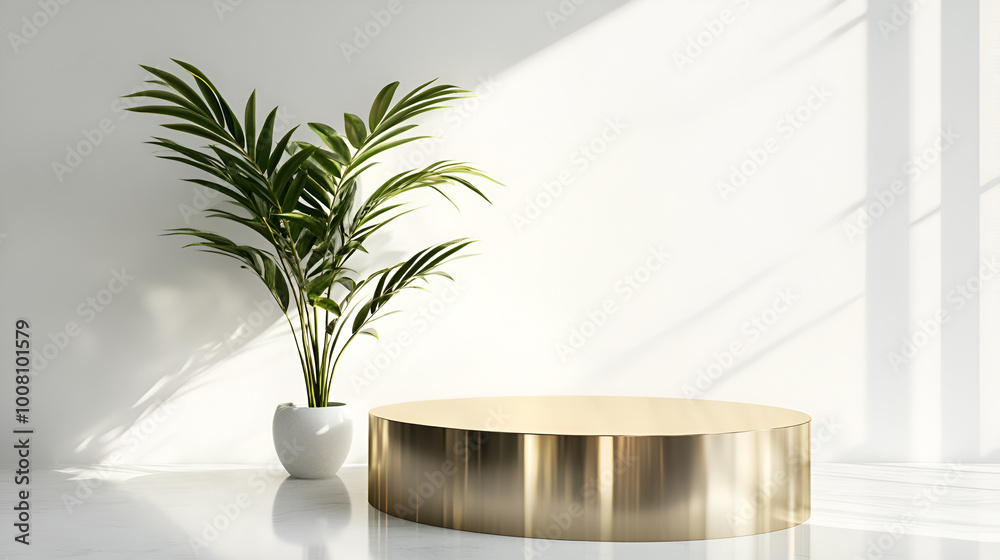 Minimal luxury design Cylinder podium in white concrete wall background. Display scene stage platform showcase, product, presentation, Podium and plant for product display on colored background
Minimal luxury design Cylinder podium in white concrete wall background. Display scene stage platform showcase, product, presentation, Podium and plant for product display on colored background