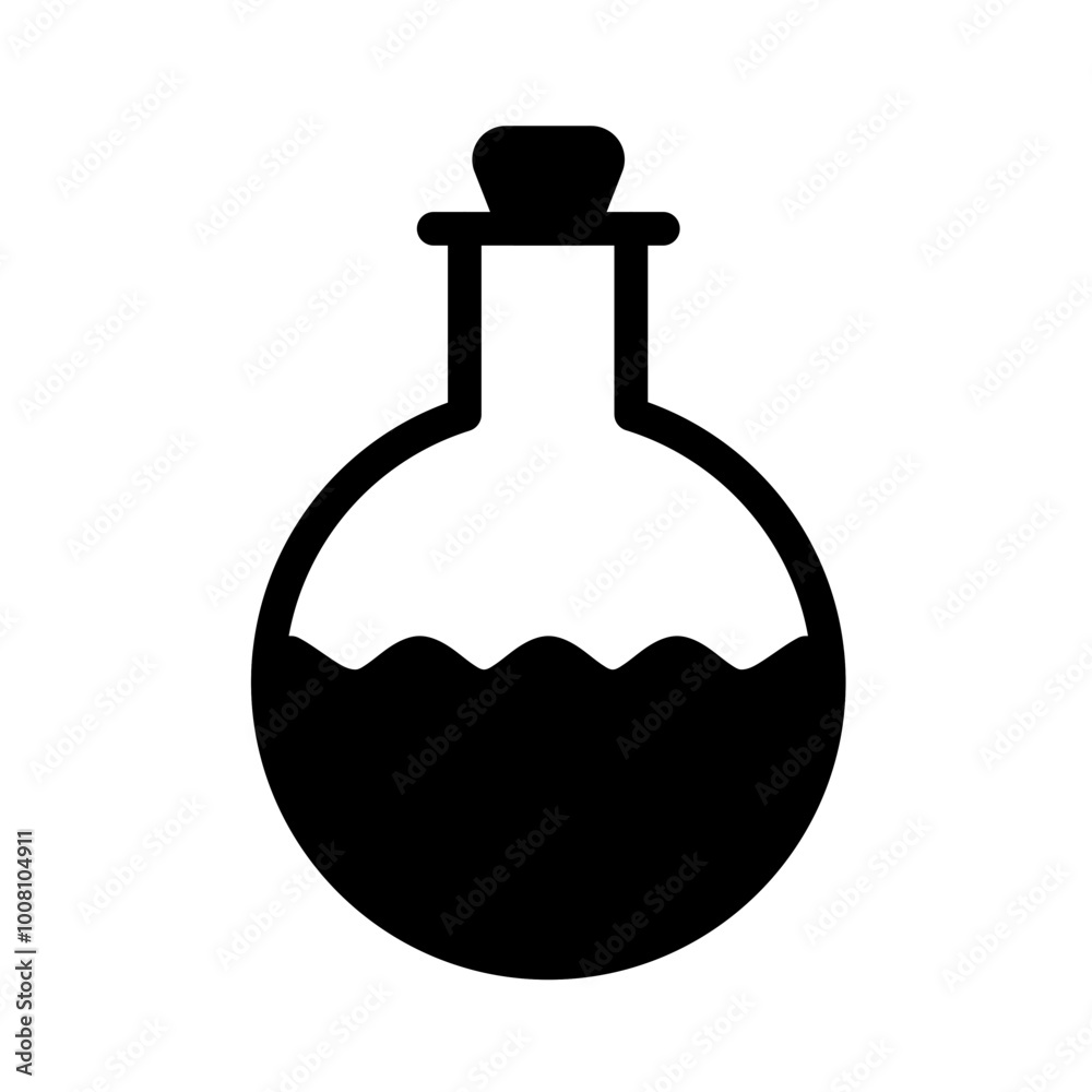Icon Fill Black Color - Medicine Liquid Icon Fill Black Color - Medicine Liquid