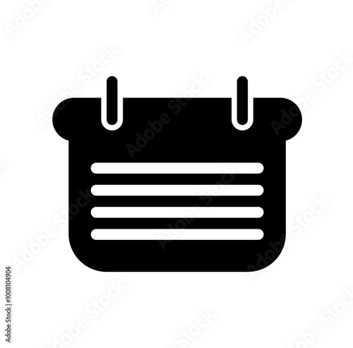 Icon Fill Black Color - Halloween Schedule