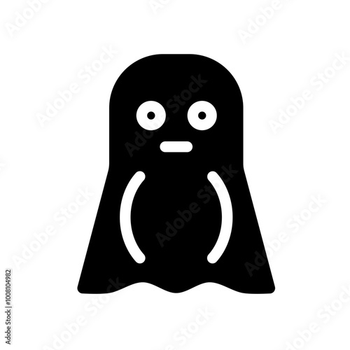 Icon Fill Black Color - Funny ghost