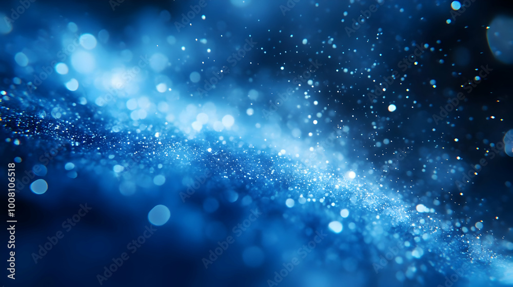 Abstract Blue Background with Bokeh Lights Abstract Blue Background with Bokeh Lights