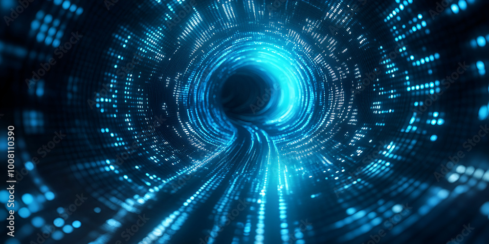 Warp Tunnel with Digital Data Streams Warp Tunnel with Digital Data Streams