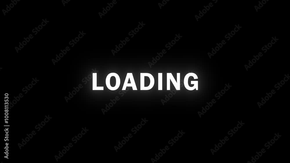 LOADING animation with glitch effect in RGB. Ideal for video games, digital ads, and game design. Seamless looped design. LOADING animation with glitch effect in RGB. Ideal for video games, digital ads, and game design. Seamless looped design.