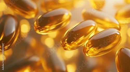 Multiple Golden and Yellow Softgels 