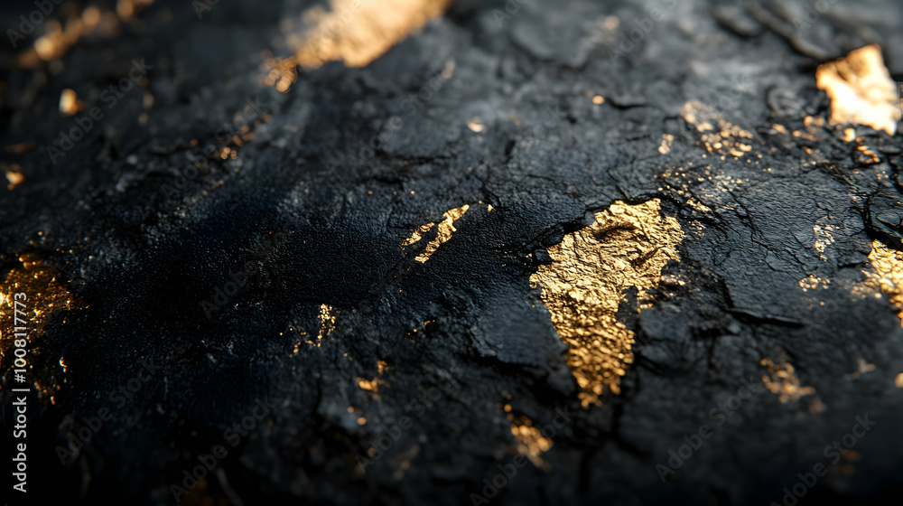 Abstract Black and Gold Texture Background Abstract Black and Gold Texture Background