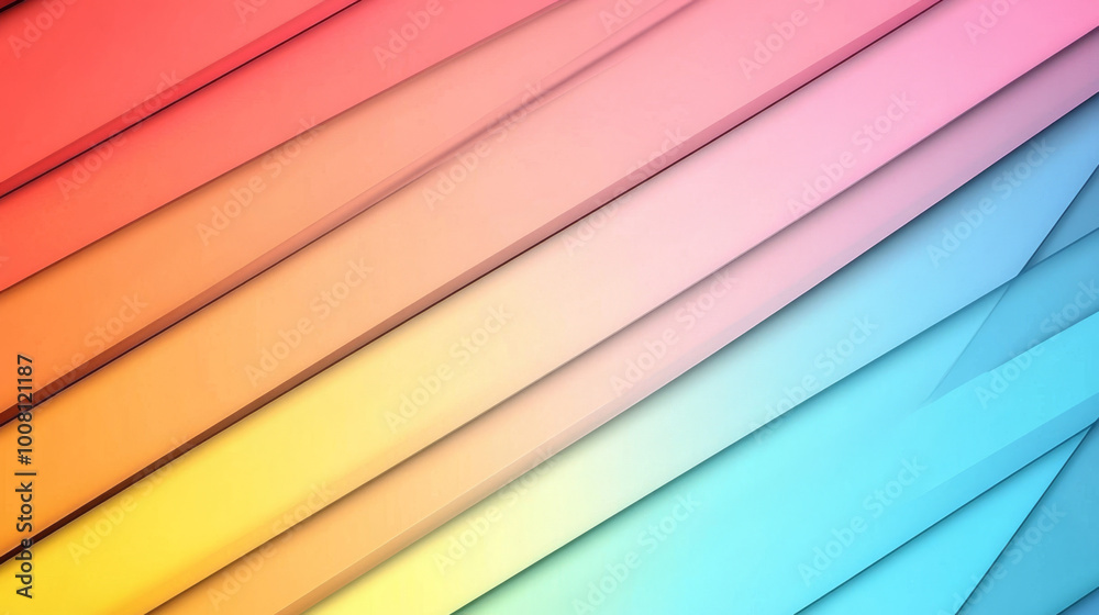 Fototapeta premium Abstract background with colorful diagonal stripes