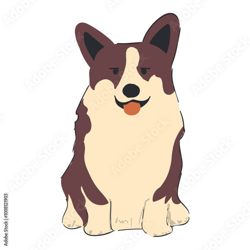 Cute Dog Illustration petshop