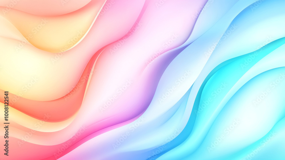 Fototapeta premium Abstract background with flowing pastel colors.