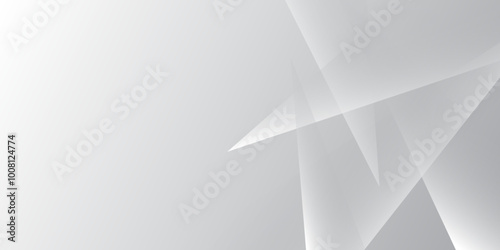 Abstract white and grey background .Minimal geometric white light background .Abstract white and grey on light silver background modern design used about technology or product presentation backdrop.	