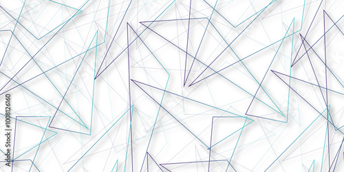 blue gradient geometric overlapping rectangle pattern Geometric background soft shadows as patten. Trendy Triangles Wallpaper. Creative Polygon modern style design seamless vector. illustration.