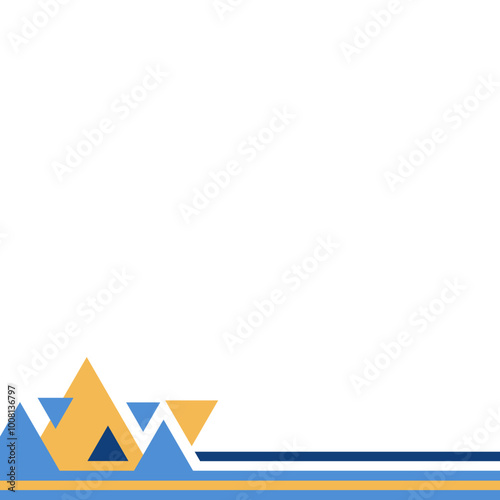 Business Geometric Footer