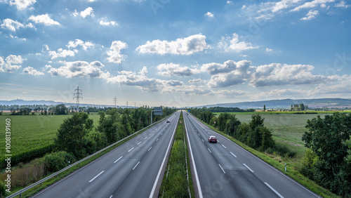 A view of the A38 highway near Sangerhausen photo