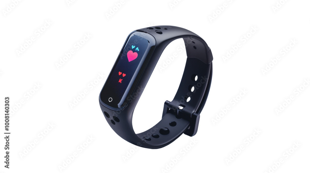 Smart watch on white background