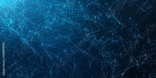 Green Geometric Network Abstract Background