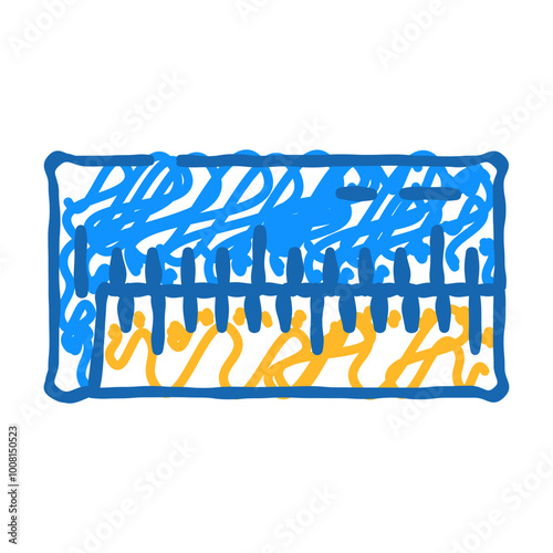 vernier gauge tool work doodle icon sketch vector. vernier gauge tool work sign. isolated symbol illustration