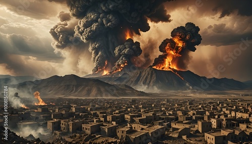 Destruction of an ancient city