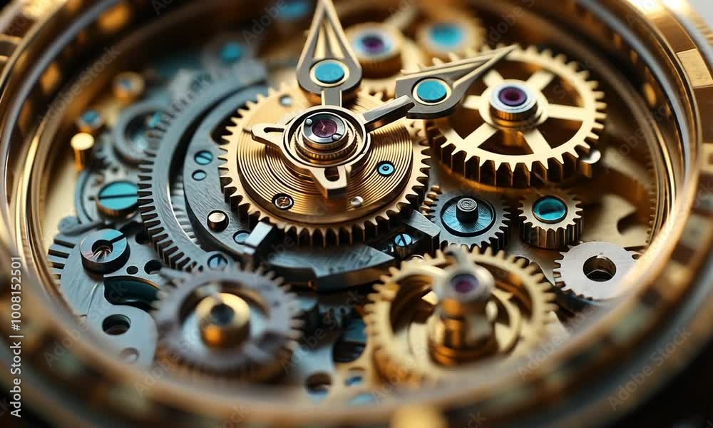 Intricate Watch Mechanism