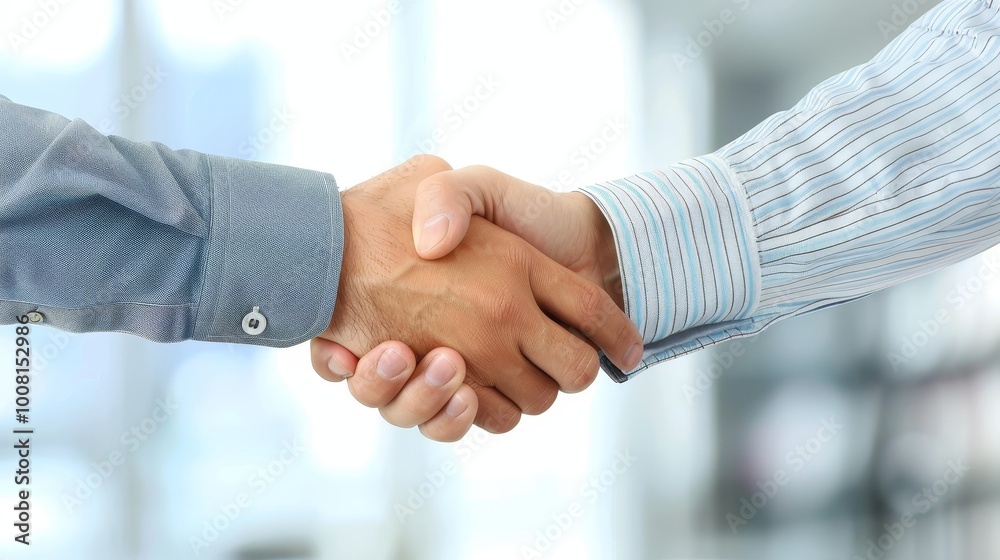 Two businessmen shaking hands in a modern office, symbolizing a successful merger and collaboration, professional handshake in corporate environment. Two businessmen shaking hands in a modern office, symbolizing a successful merger and collaboration, professional handshake in corporate environment.