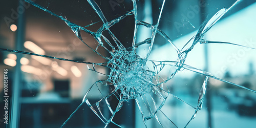 Shattered Glass Effect on Window