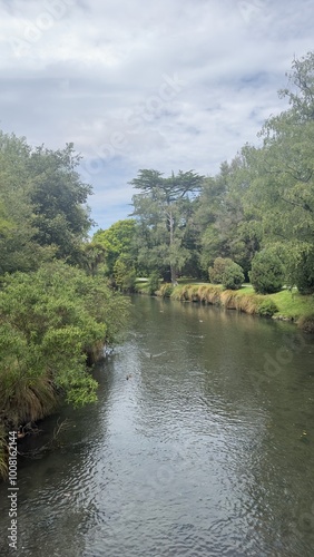  river crossing a park in Christchurch New Zealand
