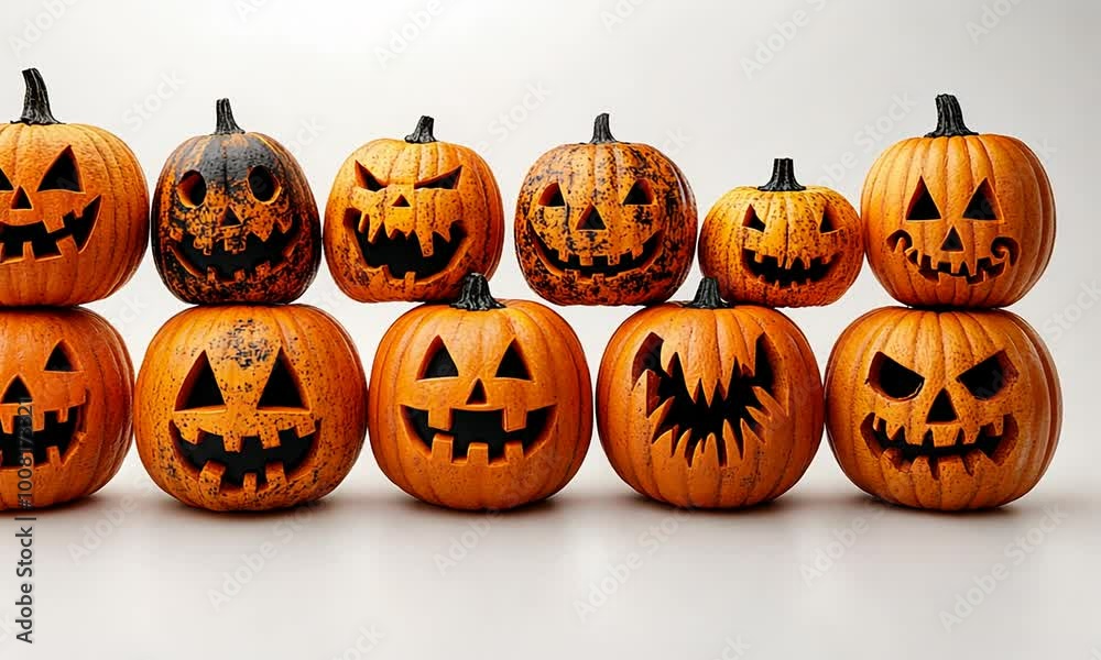 Spooky Halloween Jack-O-Lanterns Spooky Halloween Jack-O-Lanterns